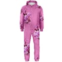 Pink Floral Pattern Hooded Jumpsuit (Men)  View1