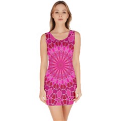 Pink And Red Mandala Bodycon Dresses by LovelyDesigns4U