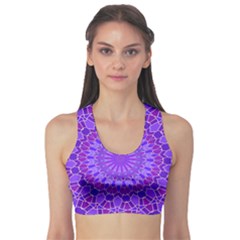 Purple Mandala Sports Bra by LovelyDesigns4U