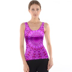 Purple And Pink Mandala Tank Top by LovelyDesigns4U