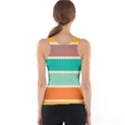 Rhombus and retro colors stripes pattern Tank Top View2