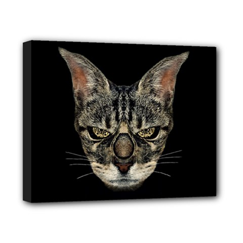 Angry Cyborg Cat Canvas 10  X 8 