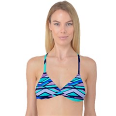 Angles And Stripes Reversible Tri Bikini Top by LalyLauraFLM