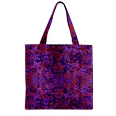 Intricate Patterned Textured  Zipper Grocery Tote Bags by dflcprints