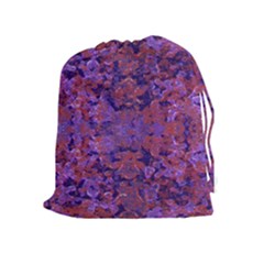 Intricate Patterned Textured  Drawstring Pouches (extra Large) by dflcprints