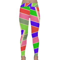 Symmetric Distorted Rectangles Yoga Leggings by LalyLauraFLM