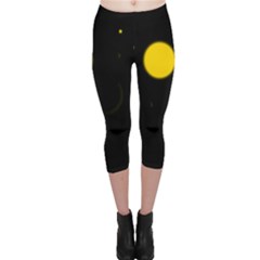 Cycle To The Moon Capri Leggings by JDDesigns