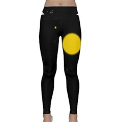 Cycle To The Moon Yoga Leggings by JDDesigns