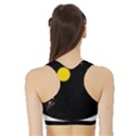 Cycle to the moon Women s Sports Bra with Border View2