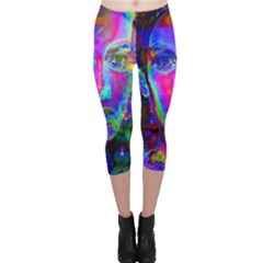 Night Dancer Capri Leggings by icarusismartdesigns