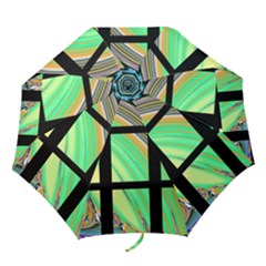 Black Window With Colorful Tiles Folding Umbrellas by digitaldivadesigns