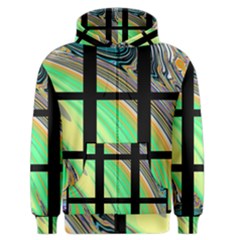 Black Window With Colorful Tiles Men s Zipper Hoodies by digitaldivadesigns