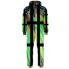 Black Window With Colorful Tiles Hooded Jumpsuit (men)  by digitaldivadesigns