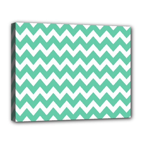 Chevron Pattern Gifts Canvas 14  X 11 