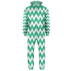 Chevron Pattern Gifts Hooded Jumpsuit (men)  by GardenOfOphir