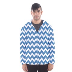 Chevron Pattern Gifts Hooded Wind Breaker (men) by GardenOfOphir