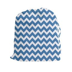 Chevron Pattern Gifts Drawstring Pouches (xxl) by GardenOfOphir