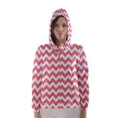 Chevron Pattern Gifts Hooded Wind Breaker (women) by GardenOfOphir