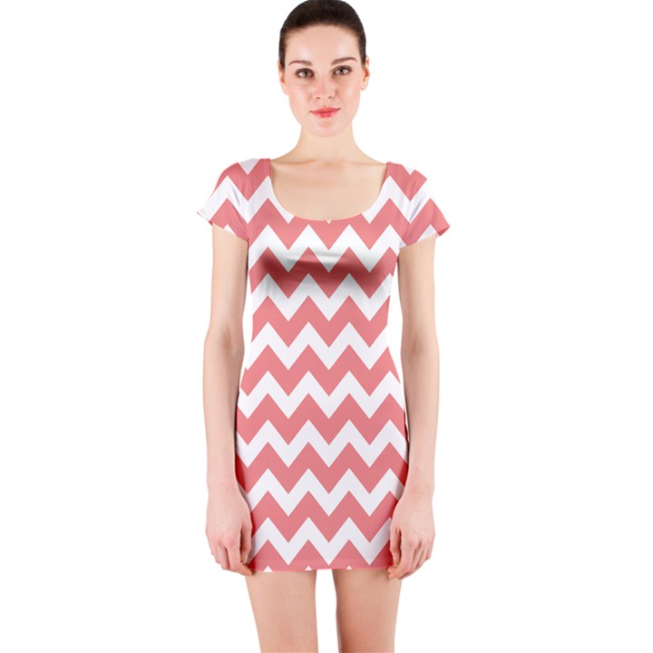 Chevron Pattern Gifts Short Sleeve Bodycon Dresses