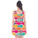 Connected colorful rectangles Scoop Neck Skater Dress View2