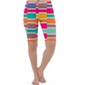 Connected colorful rectangles Cropped Leggings View1