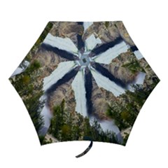 Yellowstone Waterfall Mini Folding Umbrellas by trendistuff