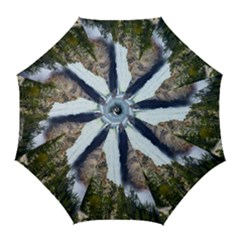 Yellowstone Waterfall Golf Umbrellas