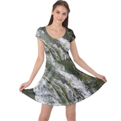 Water Overflow Cap Sleeve Dresses by trendistuff