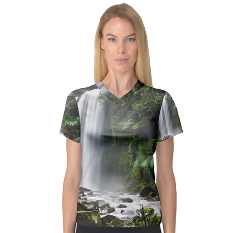 Hopetoun Falls Women s V-neck Sport Mesh Tee by trendistuff