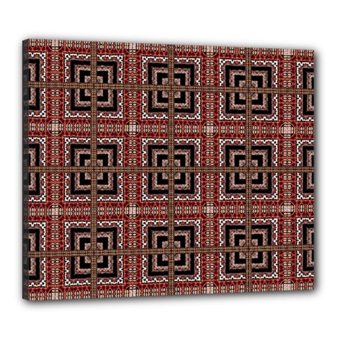 Check Ornate Pattern Canvas 24  X 20  by dflcprints