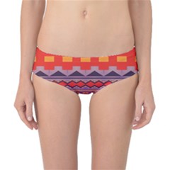 Rhombus Rectangles And Triangles Classic Bikini Bottoms by LalyLauraFLM