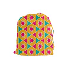 Colorful Stars Pattern Drawstring Pouch by LalyLauraFLM