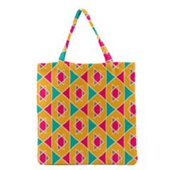 Colorful Stars Pattern Grocery Tote Bag by LalyLauraFLM