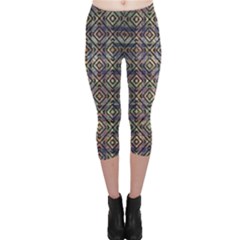 Luxury Patterned Modern Baroque Capri Leggings