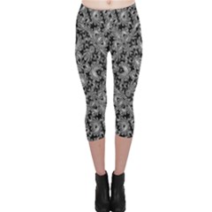 Luxury Patterned Modern Baroque Capri Leggings by dflcprintsclothing