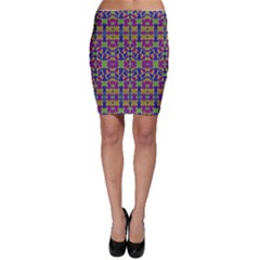 Ethnic Modern Geometric Patterned Bodycon Skirts by dflcprintsclothing