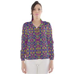 Ethnic Modern Geometric Patterned Wind Breaker (women) by dflcprintsclothing