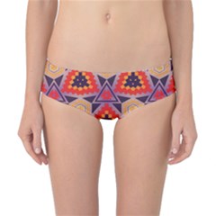 Triangles Honeycombs And Other Shapes Pattern Classic Bikini Bottoms by LalyLauraFLM