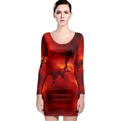 Rosette Nebula 2 Long Sleeve Bodycon Dresses by trendistuff