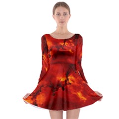 Rosette Nebula 2 Long Sleeve Skater Dress by trendistuff