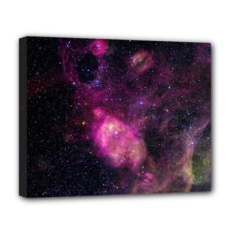 Purple Clouds Deluxe Canvas 20  X 16   by trendistuff