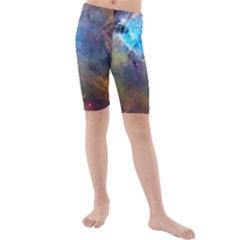 Orion Nebula Kid s Mid Length Swim Shorts by trendistuff