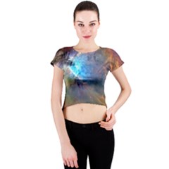 Orion Nebula Crew Neck Crop Top by trendistuff