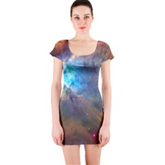 Orion Nebula Short Sleeve Bodycon Dresses by trendistuff