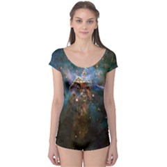 Mystic Mountain Short Sleeve Leotard by trendistuff