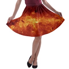 Milky Way Clouds A-line Skater Skirt by trendistuff