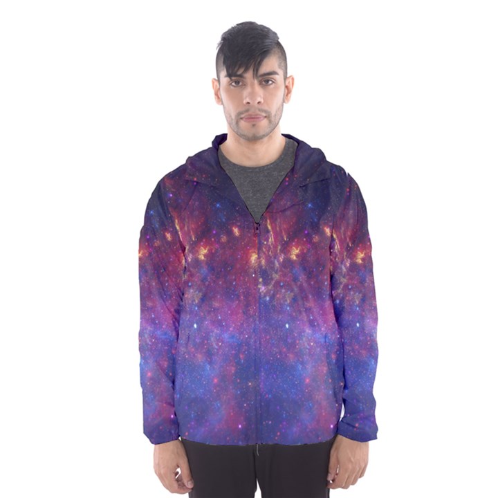 MILKY WAY CENTER Hooded Wind Breaker (Men)