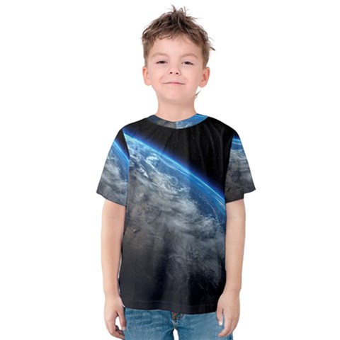 Earth Orbit Kid s Cotton Tee by trendistuff