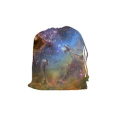 Eagle Nebula Drawstring Pouches (medium)  by trendistuff