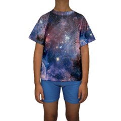 Carina Nebula Kid s Short Sleeve Swimwear by trendistuff